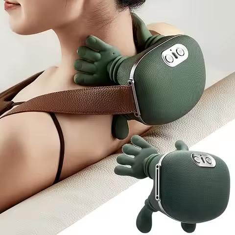 Vielspu Bionic Neck & Shoulder Massager with Heat Therapy – Cordless Deep Tissue Massage Device for Pain Relief & Relaxation 💆‍♀️🔥