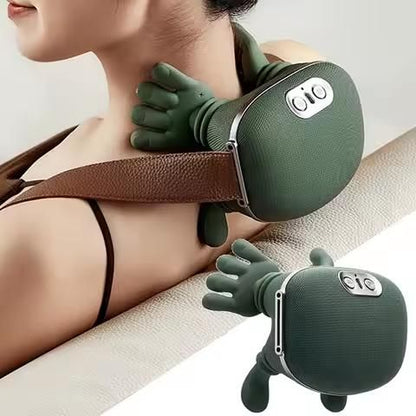 Vielspu Bionic Neck & Shoulder Massager with Heat Therapy – Cordless Deep Tissue Massage Device for Pain Relief & Relaxation 💆‍♀️🔥