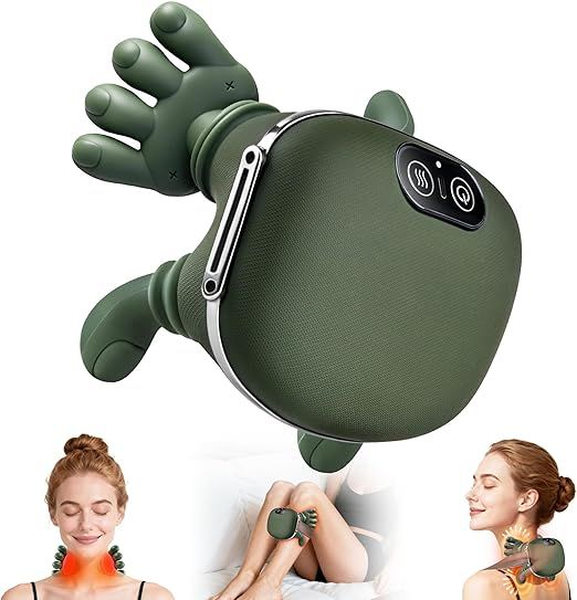Vielspu Bionic Neck & Shoulder Massager with Heat Therapy – Cordless Deep Tissue Massage Device for Pain Relief & Relaxation 💆‍♀️🔥