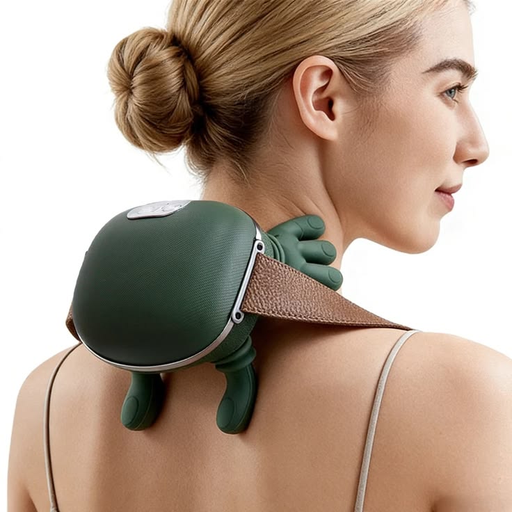 Vielspu Bionic Neck & Shoulder Massager with Heat Therapy – Cordless Deep Tissue Massage Device for Pain Relief & Relaxation 💆‍♀️🔥