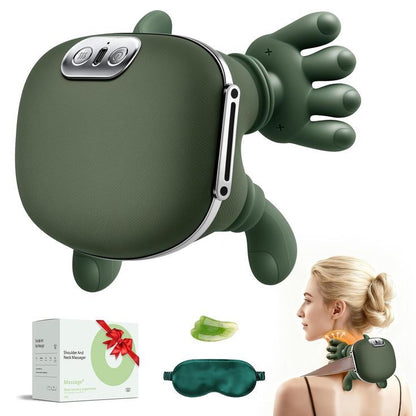 Vielspu Bionic Neck & Shoulder Massager with Heat Therapy – Cordless Deep Tissue Massage Device for Pain Relief & Relaxation 💆‍♀️🔥